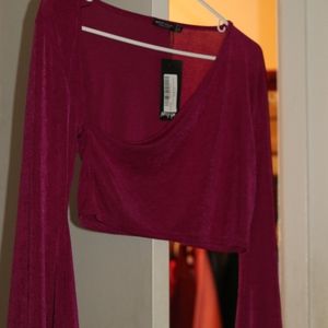 fuchsia Crop top